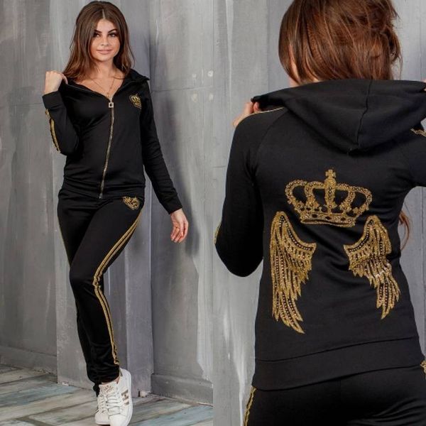 pants leggings 2pcs joggers set hoodie outfits sportswear sports suit2019 women's sportswear two piece suit, Gray
pants leggings 2pcs joggers set hoodie outfits sportswear sports suit2019 women's sportswear two piece suit, Gray