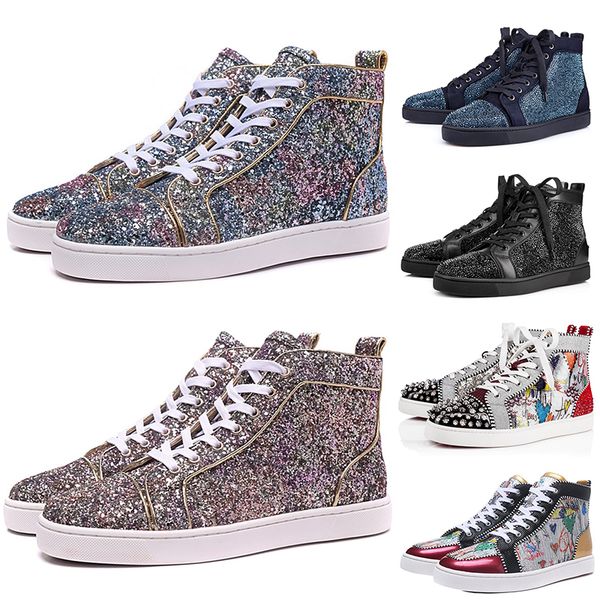 luxury women mens red bottoms studded spikes flats designer shoes glitter party lovers genuine leather casual rivet sneakers 35-46, White;red
luxury women mens red bottoms studded spikes flats designer shoes glitter party lovers genuine leather casual rivet sneakers 35-46, White;red