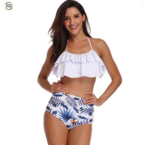 swimwear high waist swimsuit women 2019 bikinis ruffle vintage bikini set swimsuit bandage biquini bottom bathing suits, White;black
swimwear high waist swimsuit women 2019 bikinis ruffle vintage bikini set swimsuit bandage biquini bottom bathing suits, White;black