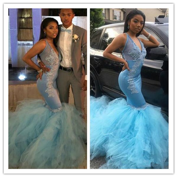 sweep strain mermaid prom dresses blue lace applique illusion v neck arabic formal evening party gowns elegant evening formal dresses 2020, Black;red
sweep strain mermaid prom dresses blue lace applique illusion v neck arabic formal evening party gowns elegant evening formal dresses 2020, Black;red