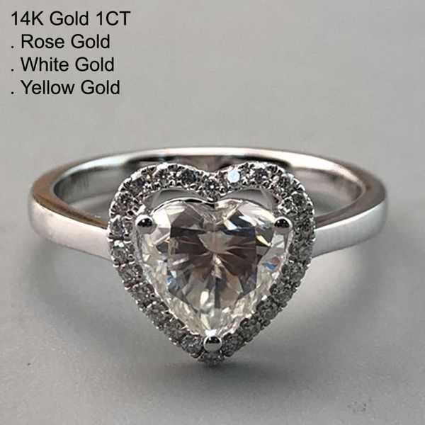 14k white gold 1 moissanite diamond ring women heart 1 laps wedding party engagement anniversary ring ct d color, Golden;silver
14k white gold 1 moissanite diamond ring women heart 1 laps wedding party engagement anniversary ring ct d color, Golden;silver