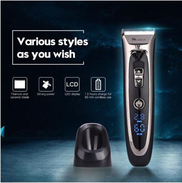 professional digital hair trimmer rechargeable electric hair clipper men's cordless haircut adjustable ceramic blade rfc-688b 49
professional digital hair trimmer rechargeable electric hair clipper men's cordless haircut adjustable ceramic blade rfc-688b 49