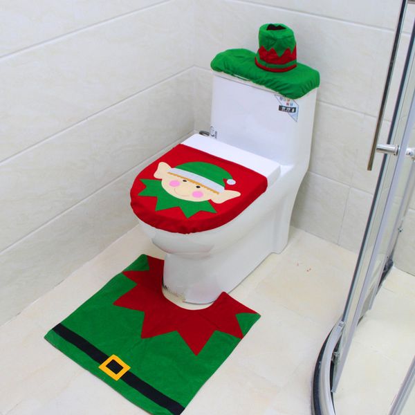 4 styles 3pcs/set fancy santa claus toilet seat cover rug bathroom set decoration rug home new year christmas decoration favors
4 styles 3pcs/set fancy santa claus toilet seat cover rug bathroom set decoration rug home new year christmas decoration favors