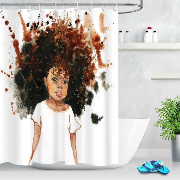 watercolor portrait of african girl bathroom shower curtain set polyester fabric
watercolor portrait of african girl bathroom shower curtain set polyester fabric