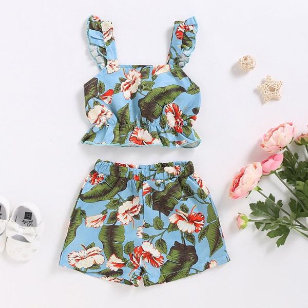 toddler kids baby girls flower print suspenders vest off shoulder shorts outfits sleeveless t-shirt+shorts 2pcs set clothe, White
toddler kids baby girls flower print suspenders vest off shoulder shorts outfits sleeveless t-shirt+shorts 2pcs set clothe, White