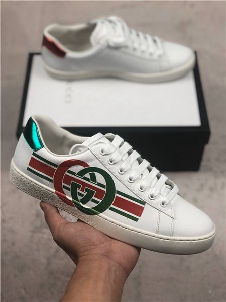 2020 designer luxury hand r men women casual shoes low flat leather sneakers ace bee stripes shoe walking sports trainers, White
2020 designer luxury hand r men women casual shoes low flat leather sneakers ace bee stripes shoe walking sports trainers, White