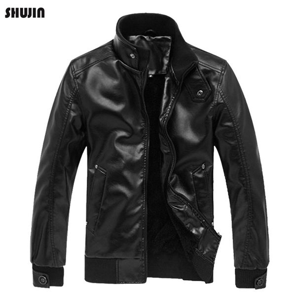 shujin 2019 men leather jacket motorcycle leather jackets male casual coats spring autumn fashion business casual outerwear, Black;brown
shujin 2019 men leather jacket motorcycle leather jackets male casual coats spring autumn fashion business casual outerwear, Black;brown