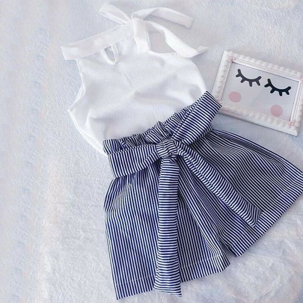 pudcoco toddler kids baby girls summer clothes solid sleeveless striped shorts pants 2pcs outfits 2-7y, White
pudcoco toddler kids baby girls summer clothes solid sleeveless striped shorts pants 2pcs outfits 2-7y, White