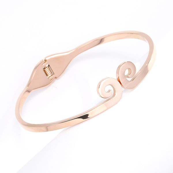 simple tightening charcoal titanium steel glossy bracelet, Black
simple tightening charcoal titanium steel glossy bracelet, Black