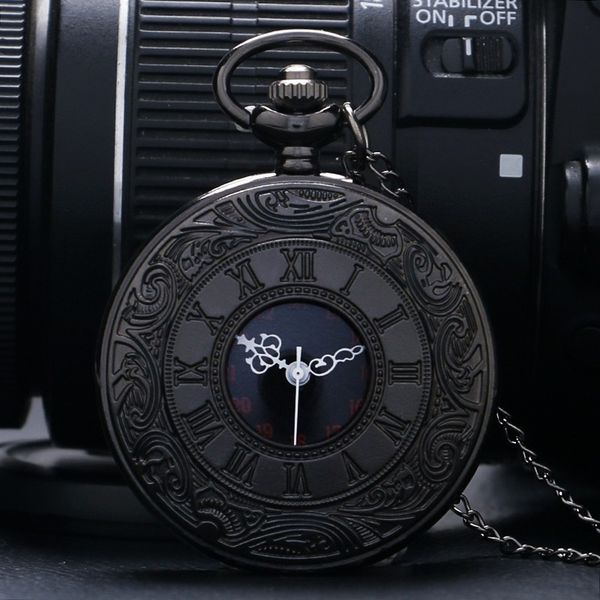 black pocketwatch vintage charmfashion roman number quartz steampunk pocket watch women man necklace pendant with chain, Slivery;golden
black pocketwatch vintage charmfashion roman number quartz steampunk pocket watch women man necklace pendant with chain, Slivery;golden