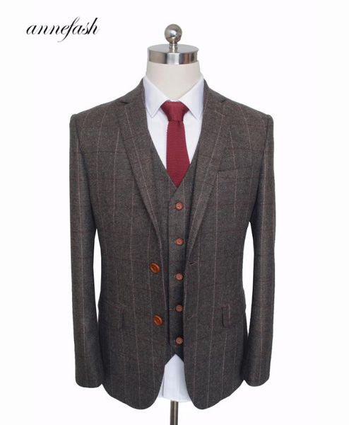 custom made woolen dark brown herringbone tweed british style mens suit tailor slim fit blazer wedding men suit 3pcs, White;black
custom made woolen dark brown herringbone tweed british style mens suit tailor slim fit blazer wedding men suit 3pcs, White;black