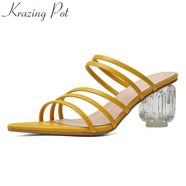 krazing pot 2020 new pointed peep toe crystal high heels summer slip on mules simple style mature lady party sandals women l10, Black
krazing pot 2020 new pointed peep toe crystal high heels summer slip on mules simple style mature lady party sandals women l10, Black