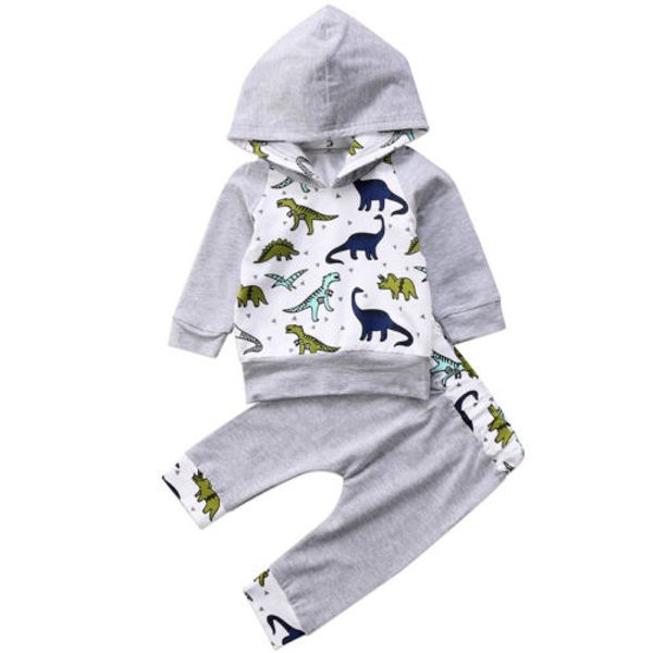 toddler baby boy girl clothes set long sleeve dinosaur hooded pants outfits set clothes, White
toddler baby boy girl clothes set long sleeve dinosaur hooded pants outfits set clothes, White