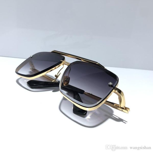 new sunglasses men metal vintage sunglasses fashion style square frameless uv 400 lens with original case kb24, White;black
new sunglasses men metal vintage sunglasses fashion style square frameless uv 400 lens with original case kb24, White;black