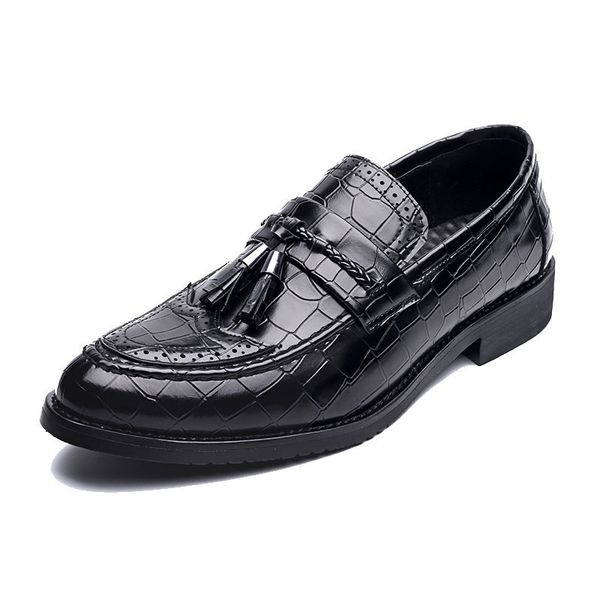 men loafers moccasins slip on men's tassel dress shoes male flats moccasin driving shoes, Black
men loafers moccasins slip on men's tassel dress shoes male flats moccasin driving shoes, Black
