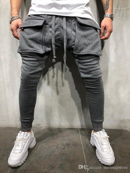 pantalones spring autumn solid big pockets fitness athletic sweatpants mens sports joggers, Black
pantalones spring autumn solid big pockets fitness athletic sweatpants mens sports joggers, Black