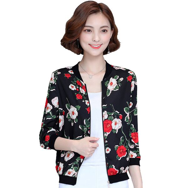 fashion women korean type zipper short type printed casual female girls baseball coats jackets, Black;brown
fashion women korean type zipper short type printed casual female girls baseball coats jackets, Black;brown