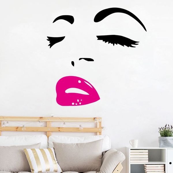 new red lips eyes beauty wall stickers for living room background decorative removable wallpaper home décor
new red lips eyes beauty wall stickers for living room background decorative removable wallpaper home décor