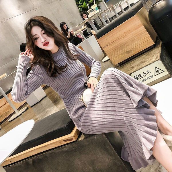 2020 autumn winter thick mermaid maxi sweater dress women o-neck long sweater dress elegant female a-line slim knit, White;black
2020 autumn winter thick mermaid maxi sweater dress women o-neck long sweater dress elegant female a-line slim knit, White;black