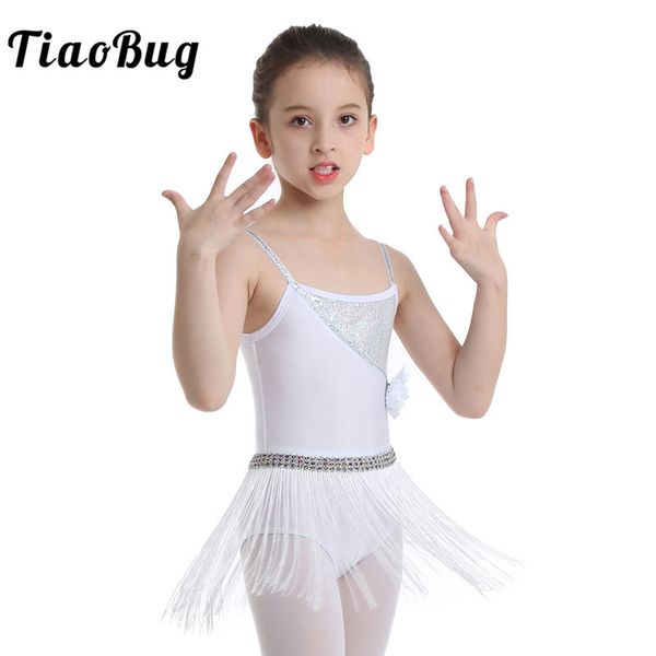 tiaobug kids girls shiny sequins tassels latin dance dress elastic straps rumba salsa tango leotard children stage dance costume, Black;red
tiaobug kids girls shiny sequins tassels latin dance dress elastic straps rumba salsa tango leotard children stage dance costume, Black;red