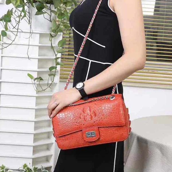 difutouzi new crocodile leather skin women bag chain bag one shoulder aslant size: 26cmx18cmx8cm
difutouzi new crocodile leather skin women bag chain bag one shoulder aslant size: 26cmx18cmx8cm