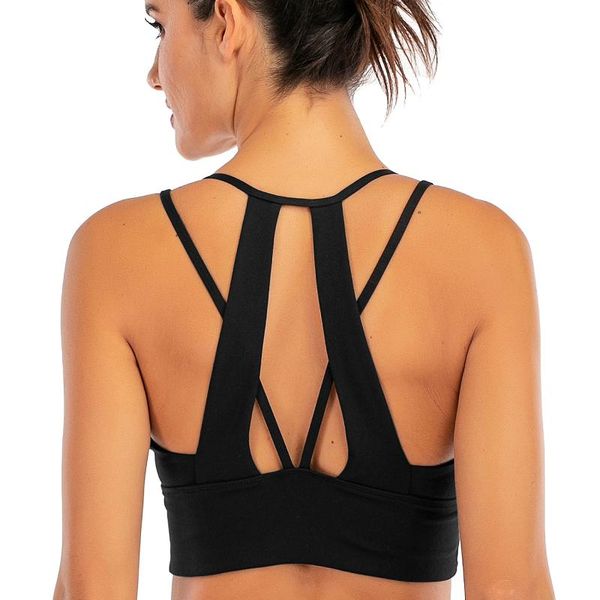 women hollow out workout bra sports wear for women gym dimensional cut breathable for fitness bra, White;black
women hollow out workout bra sports wear for women gym dimensional cut breathable for fitness bra, White;black