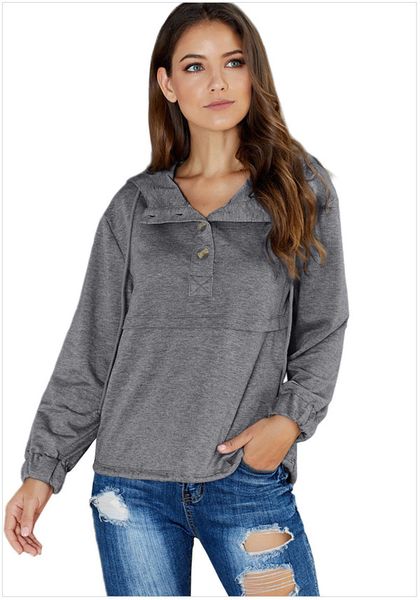 women's autumn simple hoodie pullover long sleeve casual streetwear female size: m xl xxl dlm252273, Black
women's autumn simple hoodie pullover long sleeve casual streetwear female size: m xl xxl dlm252273, Black