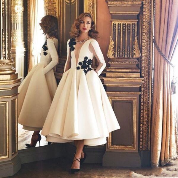 2021 plus size short white arabic african prom dresses black lace long sleeves muslim evening gowns
2021 plus size short white arabic african prom dresses black lace long sleeves muslim evening gowns