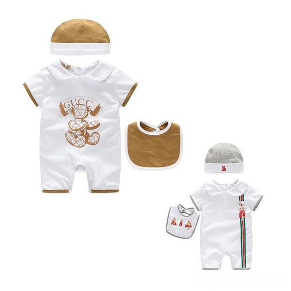 3 pcs/set baby girls brand clothes kids rompers+hat+bib cotton baby boy clothes newborn baby clothing sets, White
3 pcs/set baby girls brand clothes kids rompers+hat+bib cotton baby boy clothes newborn baby clothing sets, White