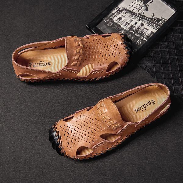 cow split leather sandals men shoes mens sandles summer slippers garden shoes men new 2020 sandalias hombre, Black
cow split leather sandals men shoes mens sandles summer slippers garden shoes men new 2020 sandalias hombre, Black