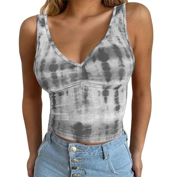 litthing summer women tank camis vest tie dye print pullover crop tees printed sleeveless slim basic female tanks, White
litthing summer women tank camis vest tie dye print pullover crop tees printed sleeveless slim basic female tanks, White