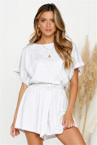 sashes womens jumpsuits short sleeve solid color bodysuit street style shorts ladies rompers new summer loose, Black;white
sashes womens jumpsuits short sleeve solid color bodysuit street style shorts ladies rompers new summer loose, Black;white