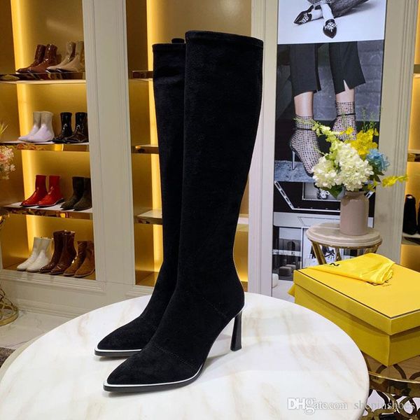 women luxury boots heel 8.5 cm real leather fashion ladies winter boots 16 inches thigh high boots size 35-40, Black
women luxury boots heel 8.5 cm real leather fashion ladies winter boots 16 inches thigh high boots size 35-40, Black