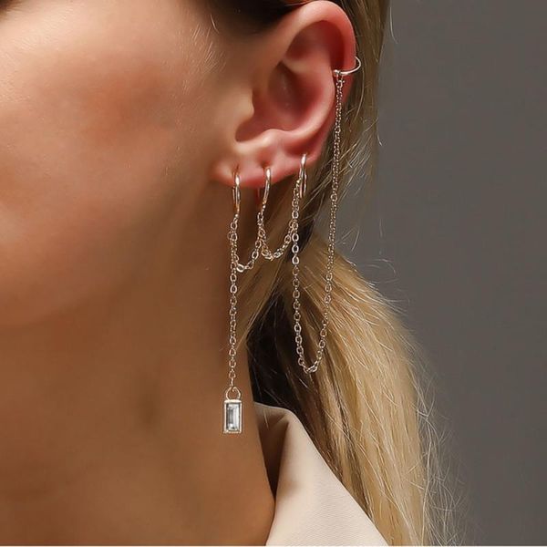 yofashion tassel geometric small earrings small square crystal earrings for women ear cuff jewelry punk earring set, Golden;silver
yofashion tassel geometric small earrings small square crystal earrings for women ear cuff jewelry punk earring set, Golden;silver