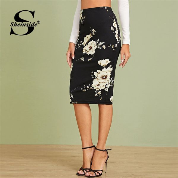 sheinside black elegant floral print pencil skirt women 2019 autumn high waist midi skirts office ladies elastic waist skirt, Black;gray
sheinside black elegant floral print pencil skirt women 2019 autumn high waist midi skirts office ladies elastic waist skirt, Black;gray