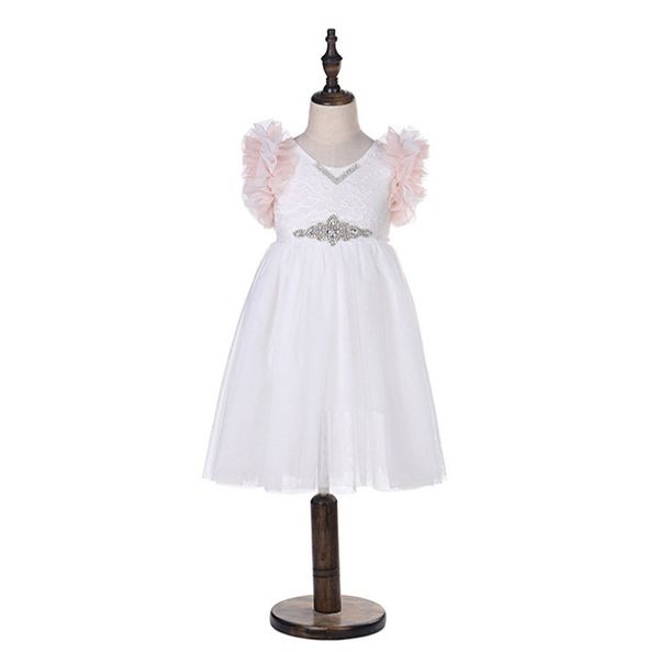 girls lace embroidery dresses kids tiered ruffle fly sleeve princess dress children rhinestones belt tulle party clothing f3899, Red;yellow
girls lace embroidery dresses kids tiered ruffle fly sleeve princess dress children rhinestones belt tulle party clothing f3899, Red;yellow