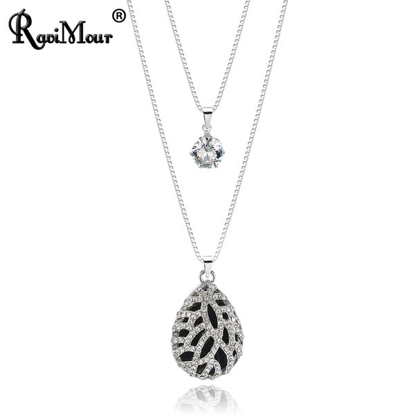 ravimour long necklaces chain sweater hollow leaf black water drop pendant necklace women fashion jewelry vintage layered collar, Silver
ravimour long necklaces chain sweater hollow leaf black water drop pendant necklace women fashion jewelry vintage layered collar, Silver