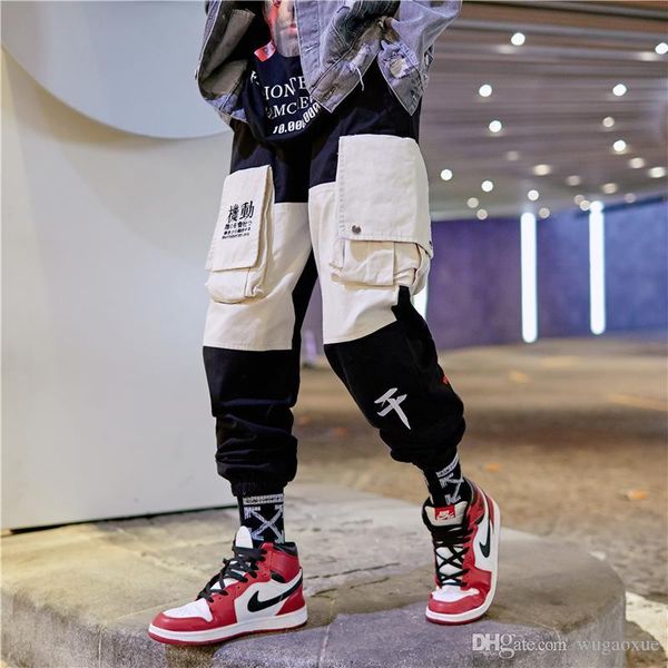 multi pockets streetwear sweatpants joggers mens cargo pants hip hop match color functional man trousers, Black
multi pockets streetwear sweatpants joggers mens cargo pants hip hop match color functional man trousers, Black