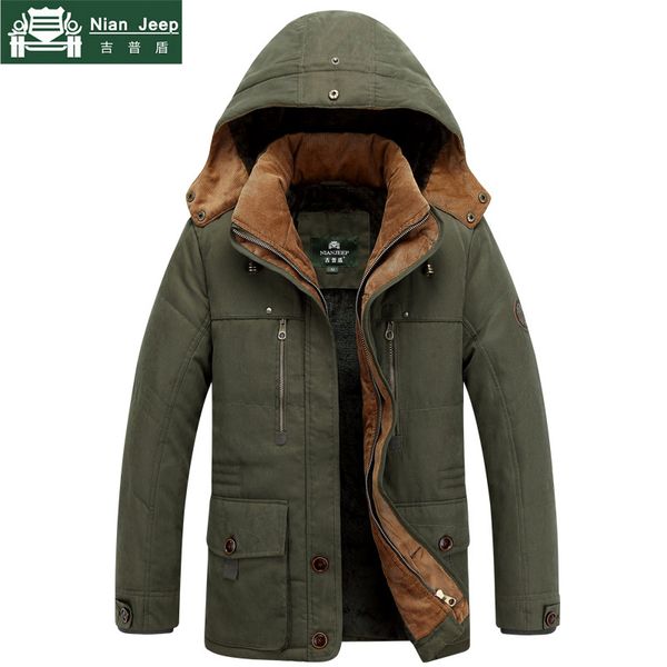 nianjeep brand thick winter parkas men cotton outwear warm jacket men plus size -5xl casual multi-pocket parkas hombre invierno, Tan;black
nianjeep brand thick winter parkas men cotton outwear warm jacket men plus size -5xl casual multi-pocket parkas hombre invierno, Tan;black