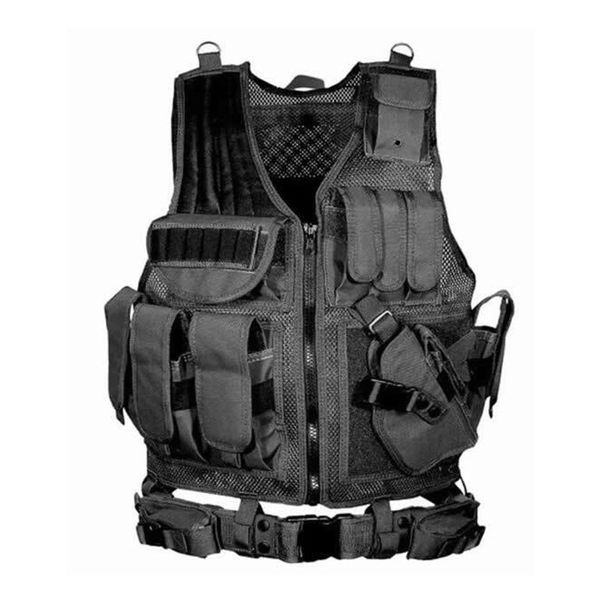 men army vest paintball camouflage molle outdoor hunting vest assault shooting hunting plate carrier with holster, Camo;black
men army vest paintball camouflage molle outdoor hunting vest assault shooting hunting plate carrier with holster, Camo;black