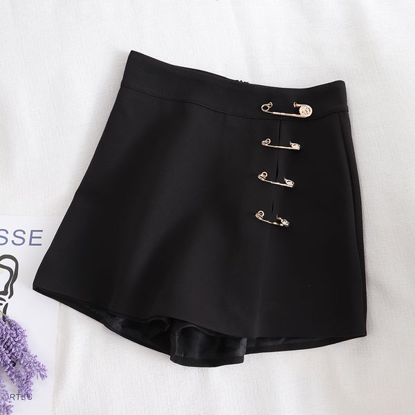 women's shorts all-match basic chic style fashionable exquisite pin skirt, White;black
women's shorts all-match basic chic style fashionable exquisite pin skirt, White;black