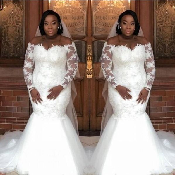 vintage lace wedding dresses 2021 long sleeves mermaid plus size bridal gowns vestidos de novia with sweetheart neck princess wedding gowns, White
vintage lace wedding dresses 2021 long sleeves mermaid plus size bridal gowns vestidos de novia with sweetheart neck princess wedding gowns, White
