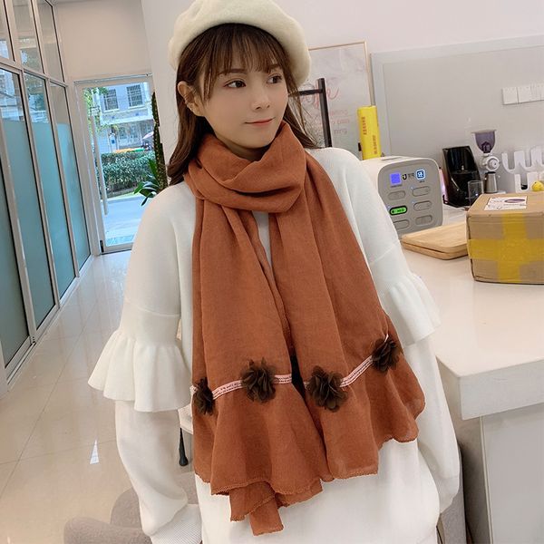 women flower desinged satin scarf winter cotton shawl echarpe casual wrap designer scarves plus size female stole bandana
women flower desinged satin scarf winter cotton shawl echarpe casual wrap designer scarves plus size female stole bandana