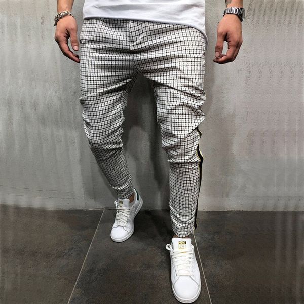 2019 men's fashion slim pants comfortable stretch striped plaid pants for autumn winter running men trousers jogger, Black;blue
2019 men's fashion slim pants comfortable stretch striped plaid pants for autumn winter running men trousers jogger, Black;blue