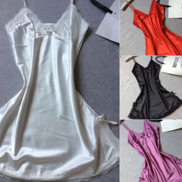women nightgowns silk robe dress babydoll nightdress nightgown sleepwear summer sleeveless, Black;red
women nightgowns silk robe dress babydoll nightdress nightgown sleepwear summer sleeveless, Black;red