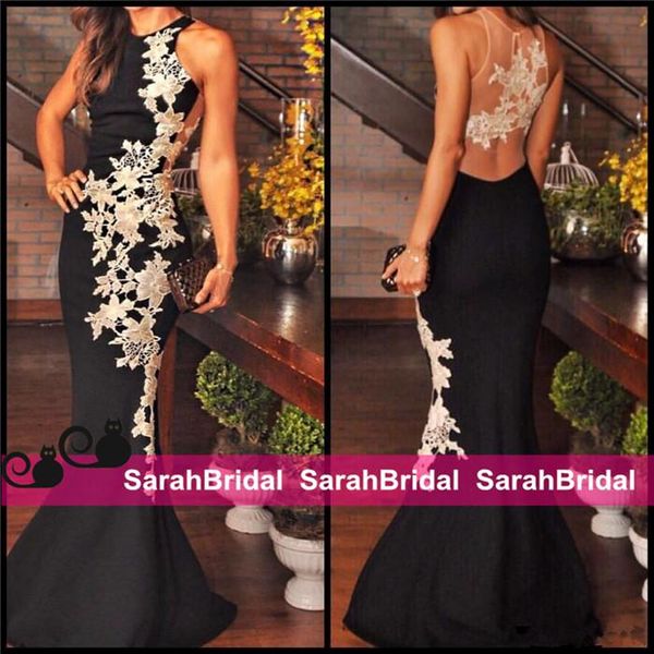 2019 satin mermaid floor length evening dress appliques custom made sleeveless robe de mariee vestido de novia, Black;red
2019 satin mermaid floor length evening dress appliques custom made sleeveless robe de mariee vestido de novia, Black;red
