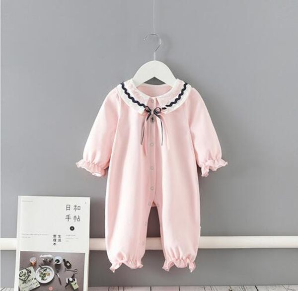ins baby girls clothes romper 100% cotton pen pan collar little bow pink romper spring fall boutique rompers 0-2t, Blue
ins baby girls clothes romper 100% cotton pen pan collar little bow pink romper spring fall boutique rompers 0-2t, Blue