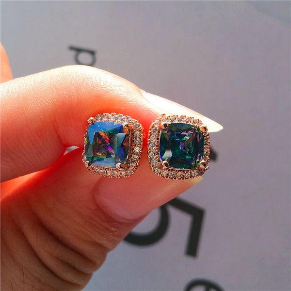 mystery female rainbow colorful zircon stone earrings rose gold stud earrings jewelry vintage wedding for women, Golden;silver
mystery female rainbow colorful zircon stone earrings rose gold stud earrings jewelry vintage wedding for women, Golden;silver