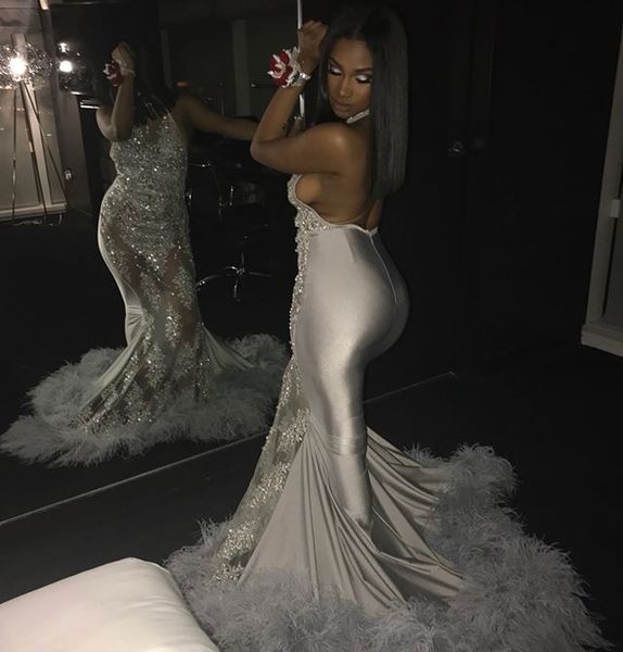 silver appliqued lace mermaid prom evening dress illusion feather party gown african black girl high neck pageant dresses
silver appliqued lace mermaid prom evening dress illusion feather party gown african black girl high neck pageant dresses