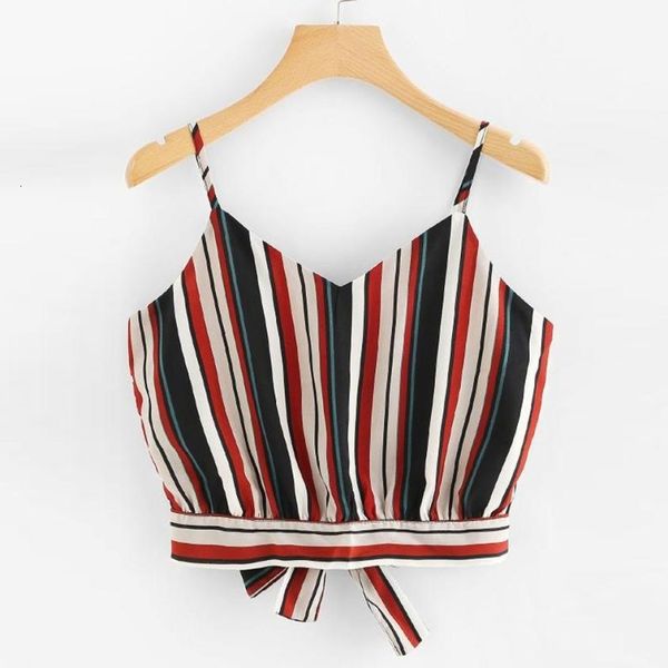 tank camisole crop women fashion casual striped summer self tie back cropped feminino camisole 18jul30, White
tank camisole crop women fashion casual striped summer self tie back cropped feminino camisole 18jul30, White